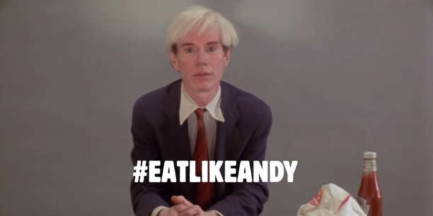 Screen capture from Burger King's "Eat Like Andy" commercial