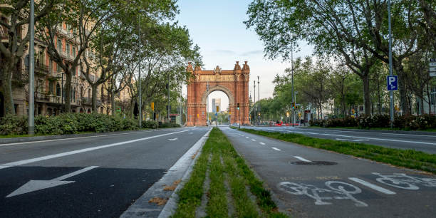 Arch of Triumph in the city of Barcelona