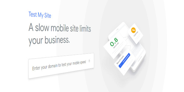 Google mobile speed test page