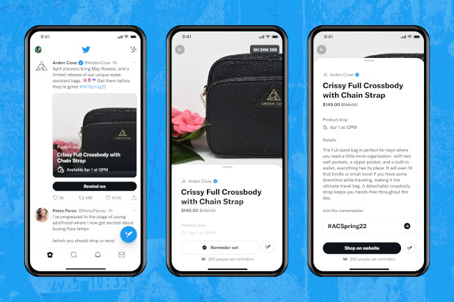 Twitter Product Drop Funktion
