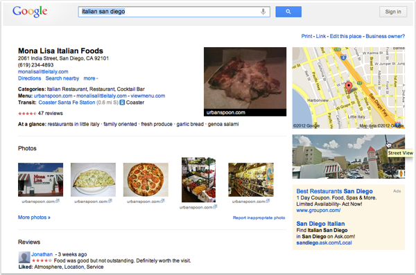 Google Pairs Local and Social with Google+ Local