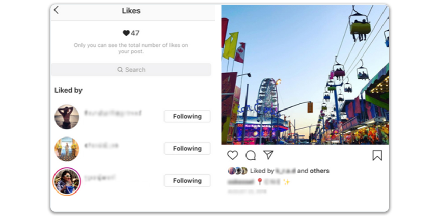 Instagram feed showing a photo of the Canadian National Exhibition