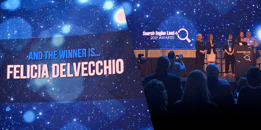 Search Marketer of the Year 2019 winner Felicia DelVecchio