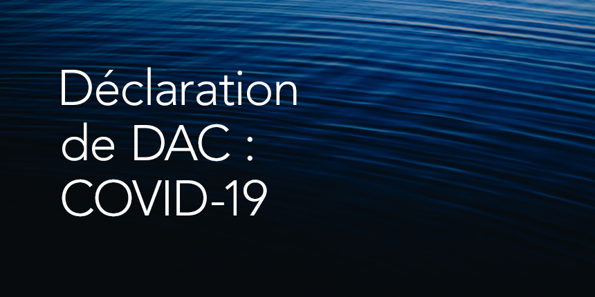 Déclaration de DAC sur le COVID-19