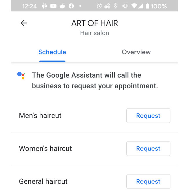 Google's Duplex AI making a phone call to book a hair appointment