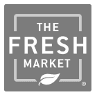 Logo of The Fresh Market with a leaf design.