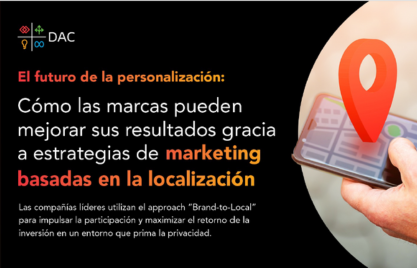 El texto promociona estrategias de marketing basadas en la localización con un enfoque 