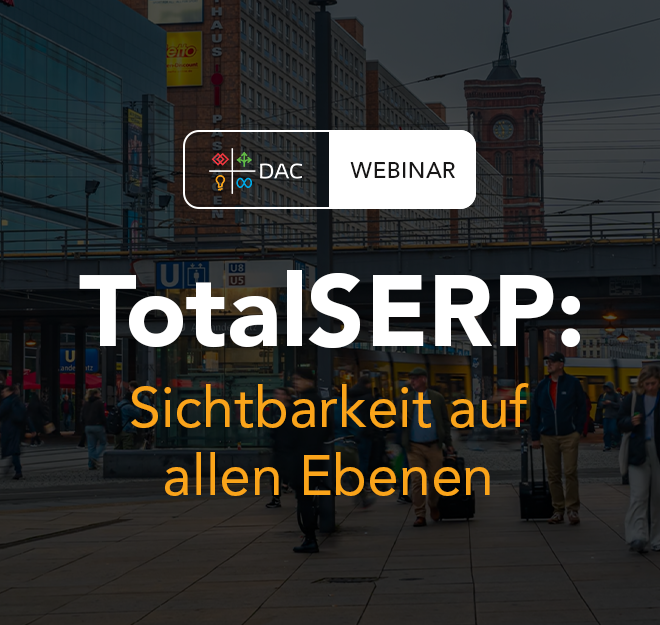 TotalSERP: Sichtbarkeit auf allen Ebenen, darunter ein Stadtbahnhof in Berlin mit Menschen.