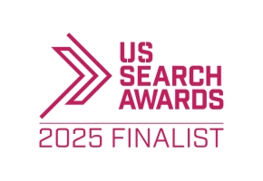 US Search Awards 2025 Finalist logo.