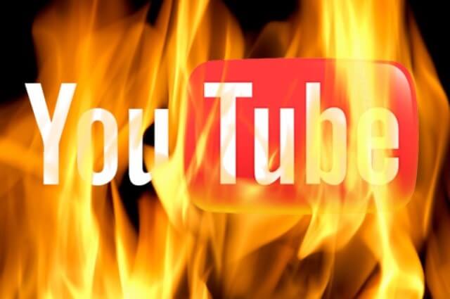 Youtube on fire