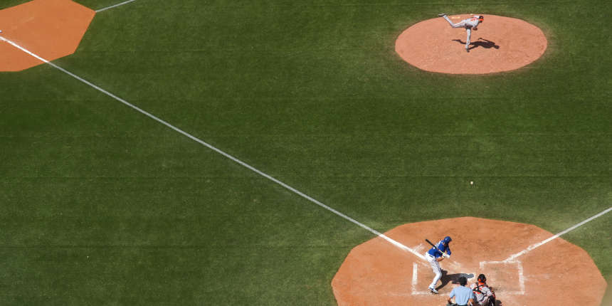 Terrain de baseball vu d’en haut