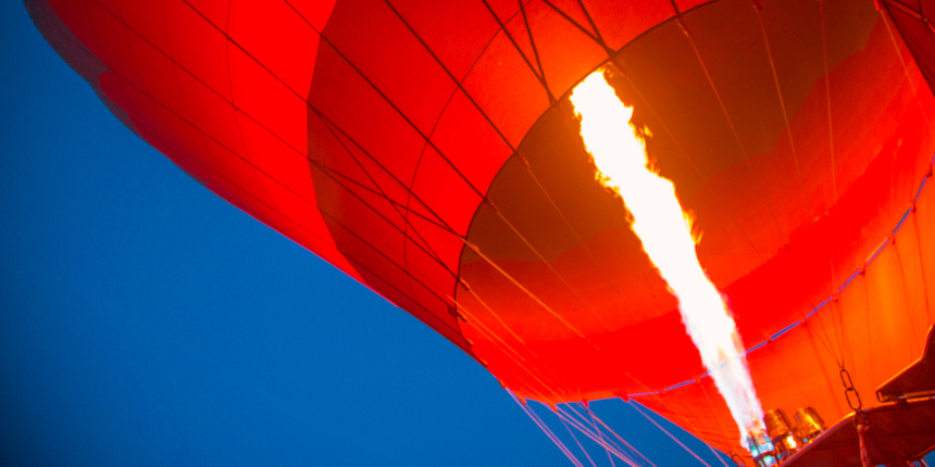 Hot Air Balloon Take Off
