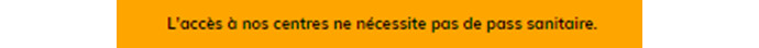 Bandeau d’information en page d’accueil.