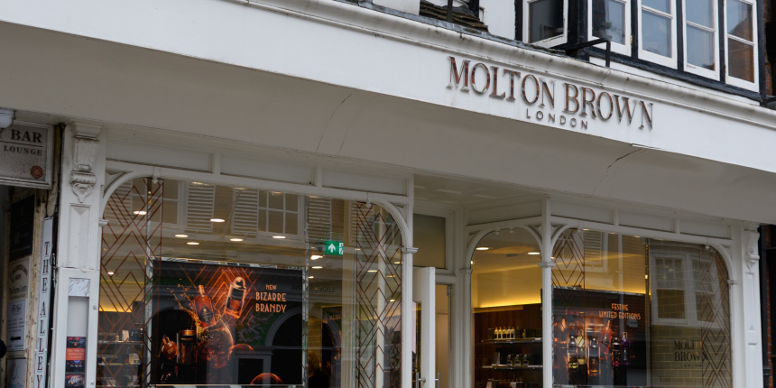 The frontage of a Molton Brown store