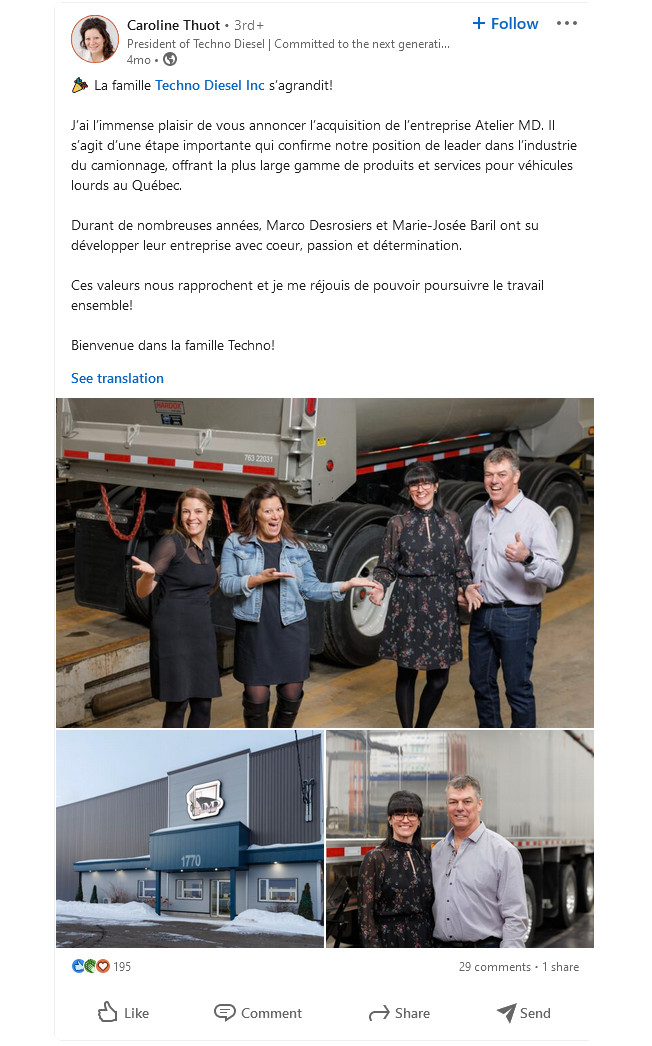 LinkedIn post