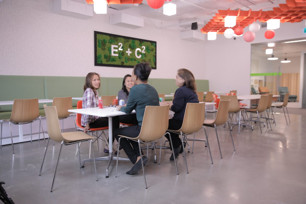 The lunchroom at DAC's new Toronto head office.
